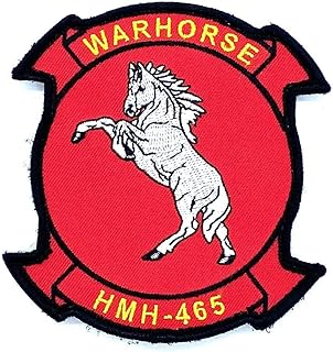 HMH-465 Warhorse Patch â€“ With Hook and Loop