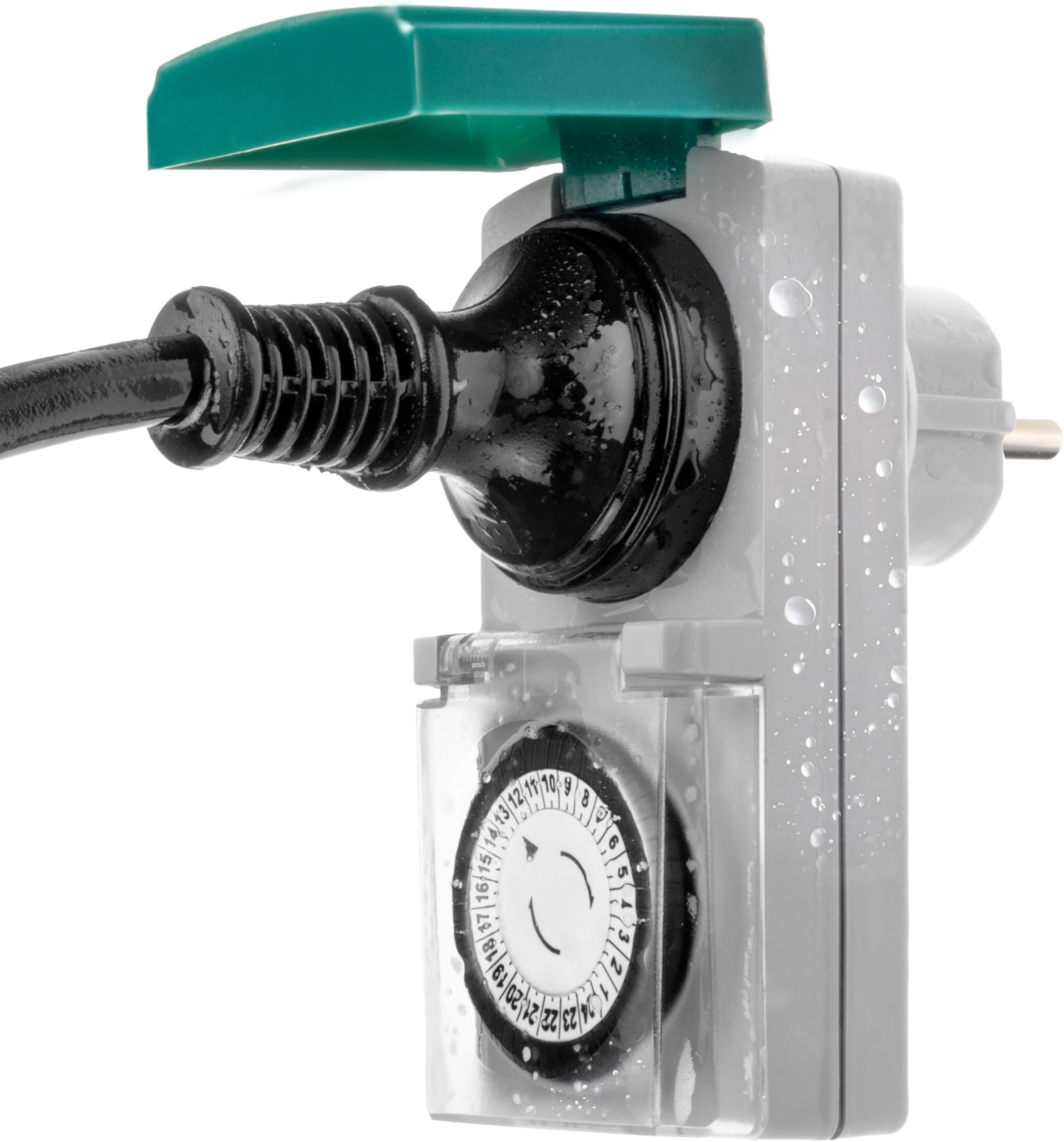 Presa Bipasso+Schuko Esterna + Deviatore Sportello