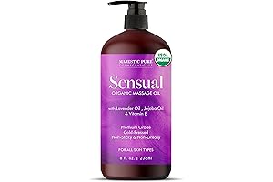 Majestic Pure Massage Oil Jojoba Lavender Vitamin E Body Oil-8 fl oz