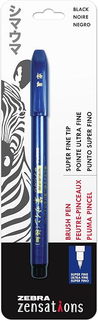 Zebra Zensations Tip Brush Pen-Black