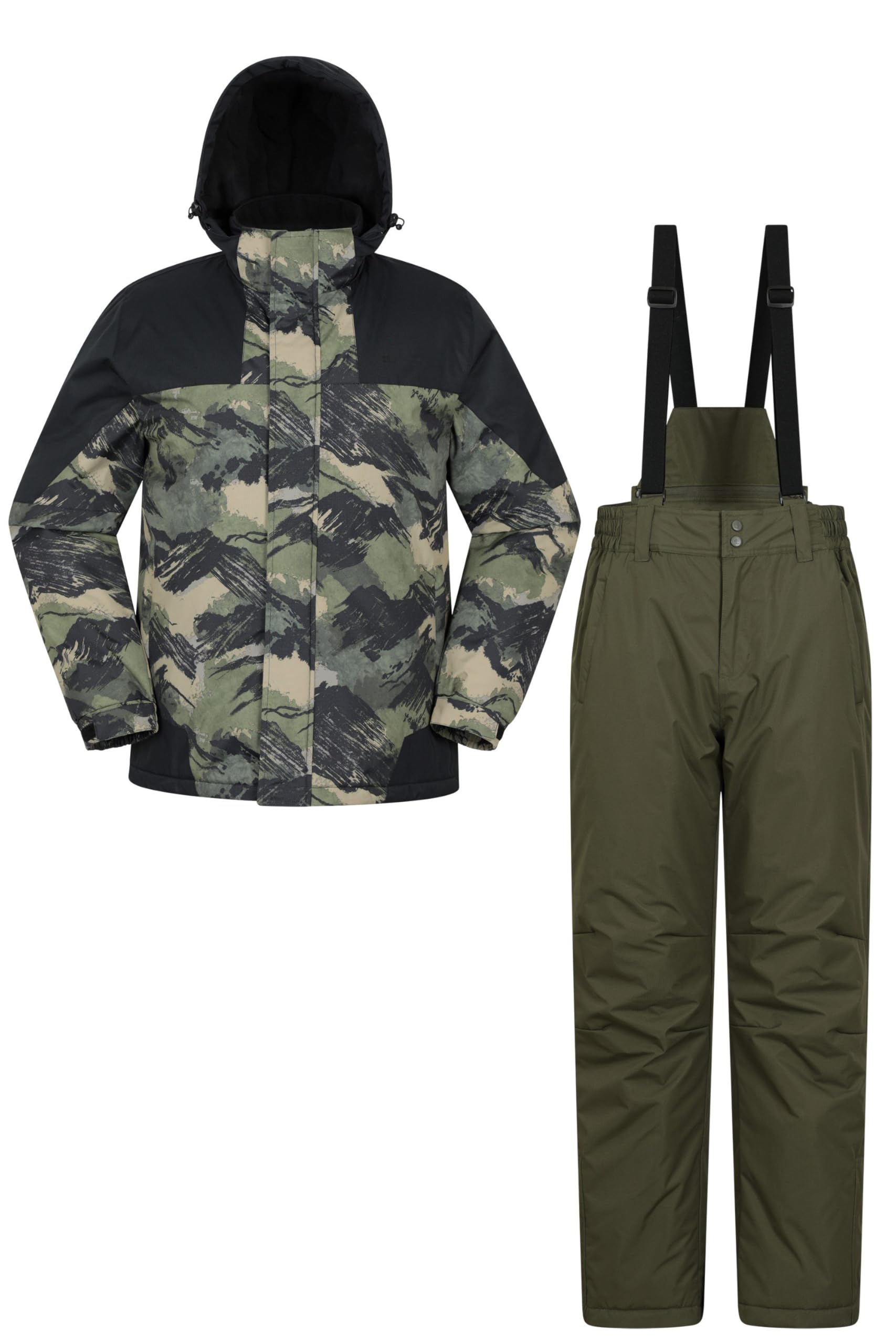 Mountain Warehouse Wattiertes Ski- und Hosen-Set für Herren - wasserabweisend, atmungsaktiv, thermisch getestet -30 °C, Schneerock - ideal für Wintersport, Sport