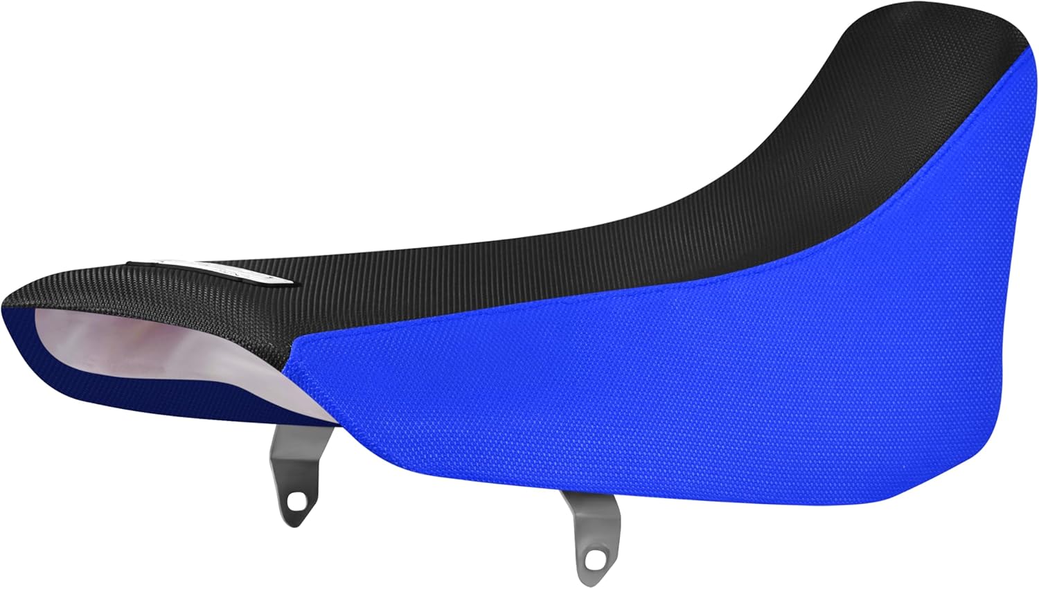 Enjoy Mfg Seat Cover - Compatible with Suzuki DR 250 DR 350 DR350 Logo - #289 (Black TOP Standard) (TM Blue/Black Standard)