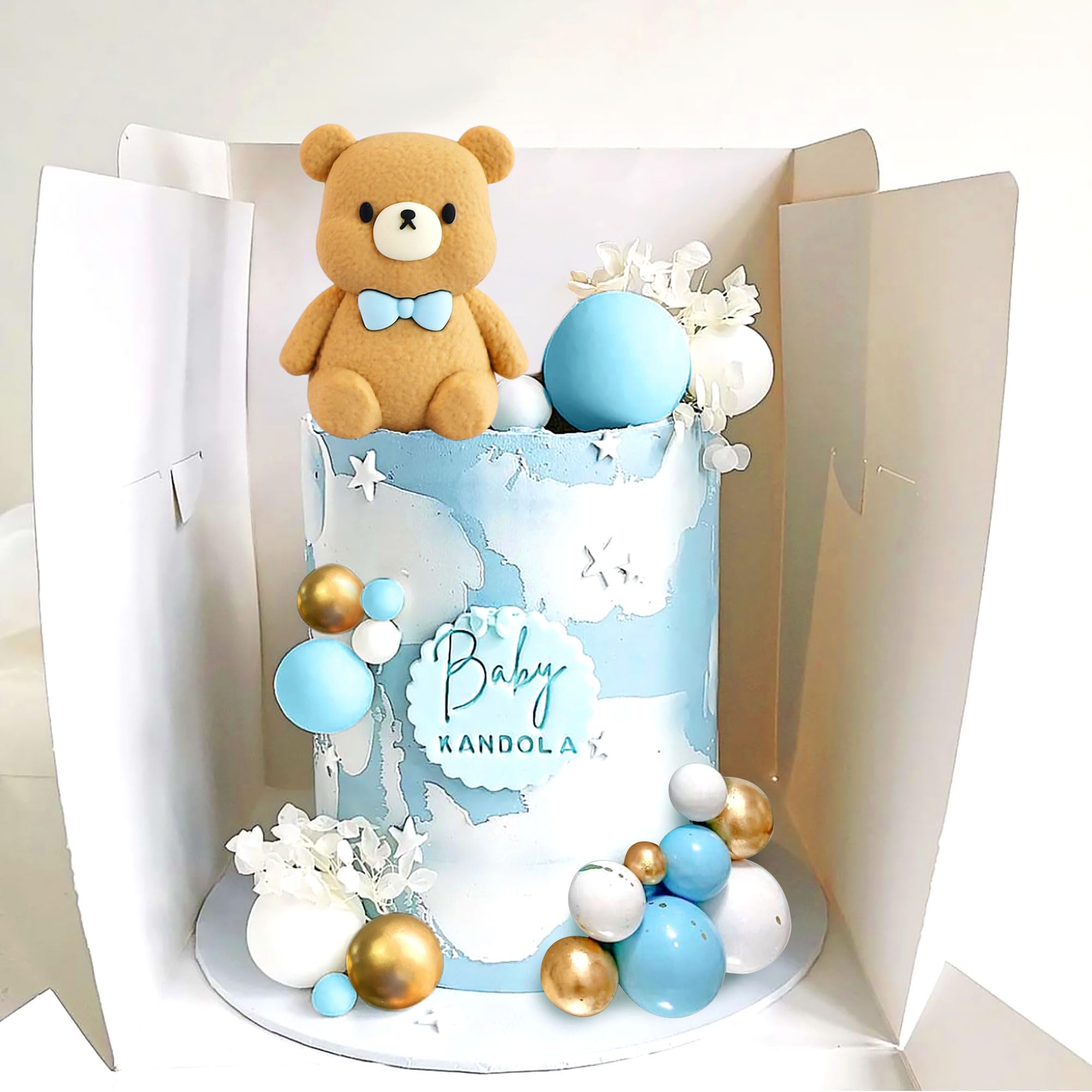 Snapklik.com : Cute Teddy Bear Cake Decoration Teddy Bear Birthday Baby ...