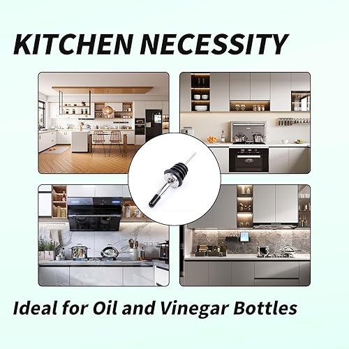 Miniatura 7 de 100 tapas de goma para botellas de licor, vertedores, tapones para botellas de aceite de oliva y alcohol (boquilla no incluida)