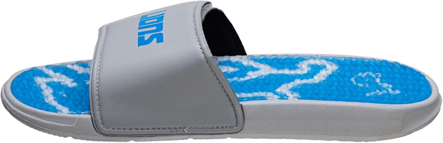FOCO Mens NFL Team Logo Sport Shower Gel Slide Flip Flop Sandals : Sports & Outdoors