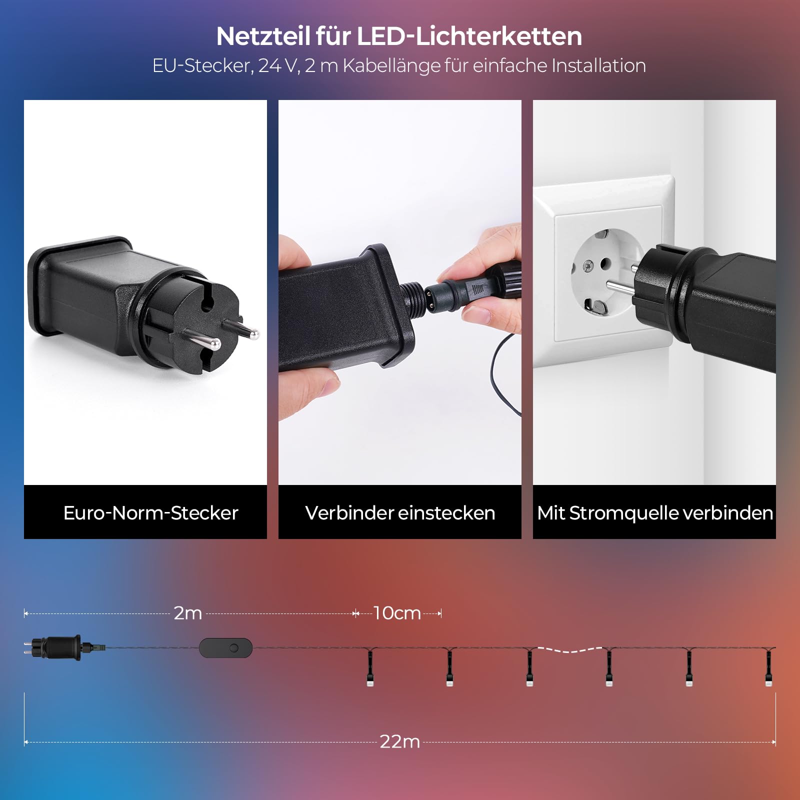 YAYZA! Smarte Lichterkette Weihnachtsbaum 20m, 200 LED Weihnachtsbeleuchtung mit 16 Mio RGB Farben per App & Fernbedienung, Christbaumbeleuchtung für Innen & Außen, IP44 für Weihnachten, Party & Deko