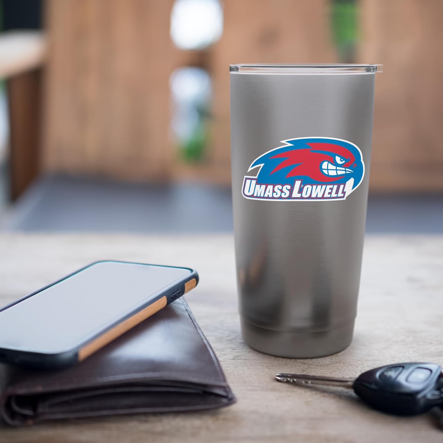 UMass Lowell | Officially Licensed NCAA Merch | PPMASL01 Stainless Steel Insulated Tumbler