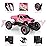 Double E Raptor F150 RC Car 4WD 2 Motors Monster Trucks for Girls, 11 Inches Off Road Crawler Vehicle Truck Toy with Rechargeable Battery Gift for Kids 6 7 8 9 10 11 12 Years-Pink