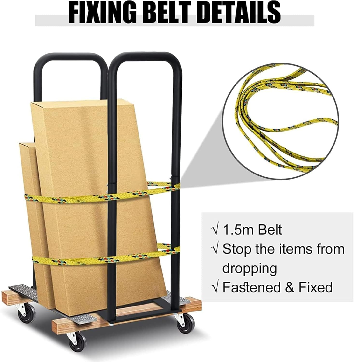 Dolly Converter 13 Inch Width X 38 Inch Height Steel Converter Arms 250 LBS Capacity Panel Dolly Handling Equipment