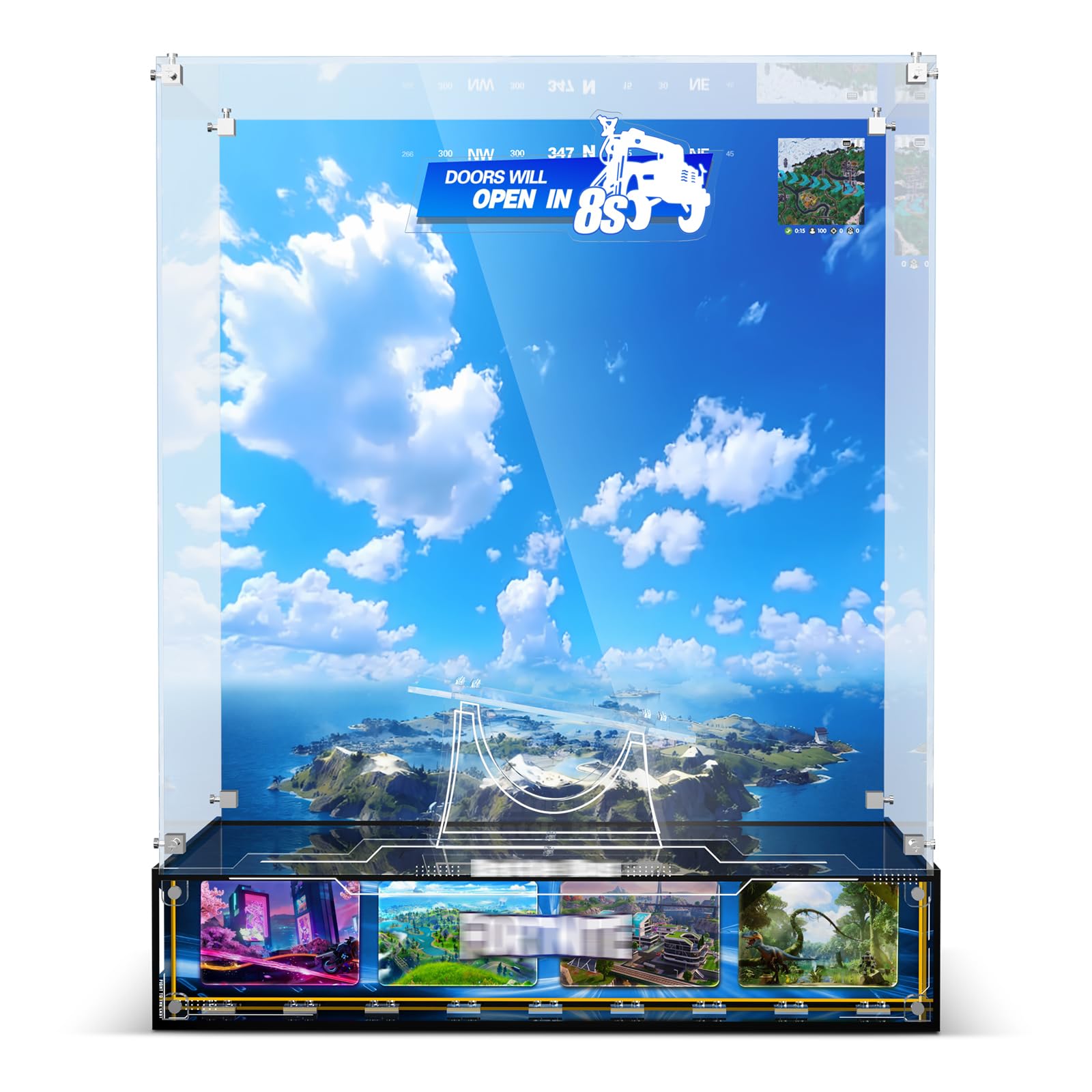 Acrylic Display Case Compatible with Lego 77073 Battle Bus, Transparent & Dustproof Acrylic Display Box with Clear Background (Box Only, No Models)