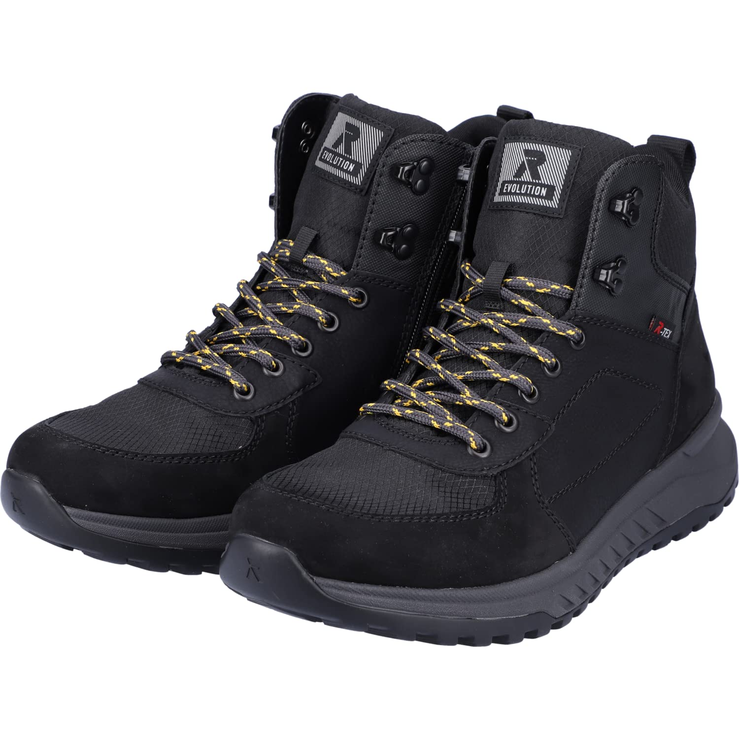 Schnürstiefel Boots Herren Schwarz Warm Neu Schnürboots für Herren