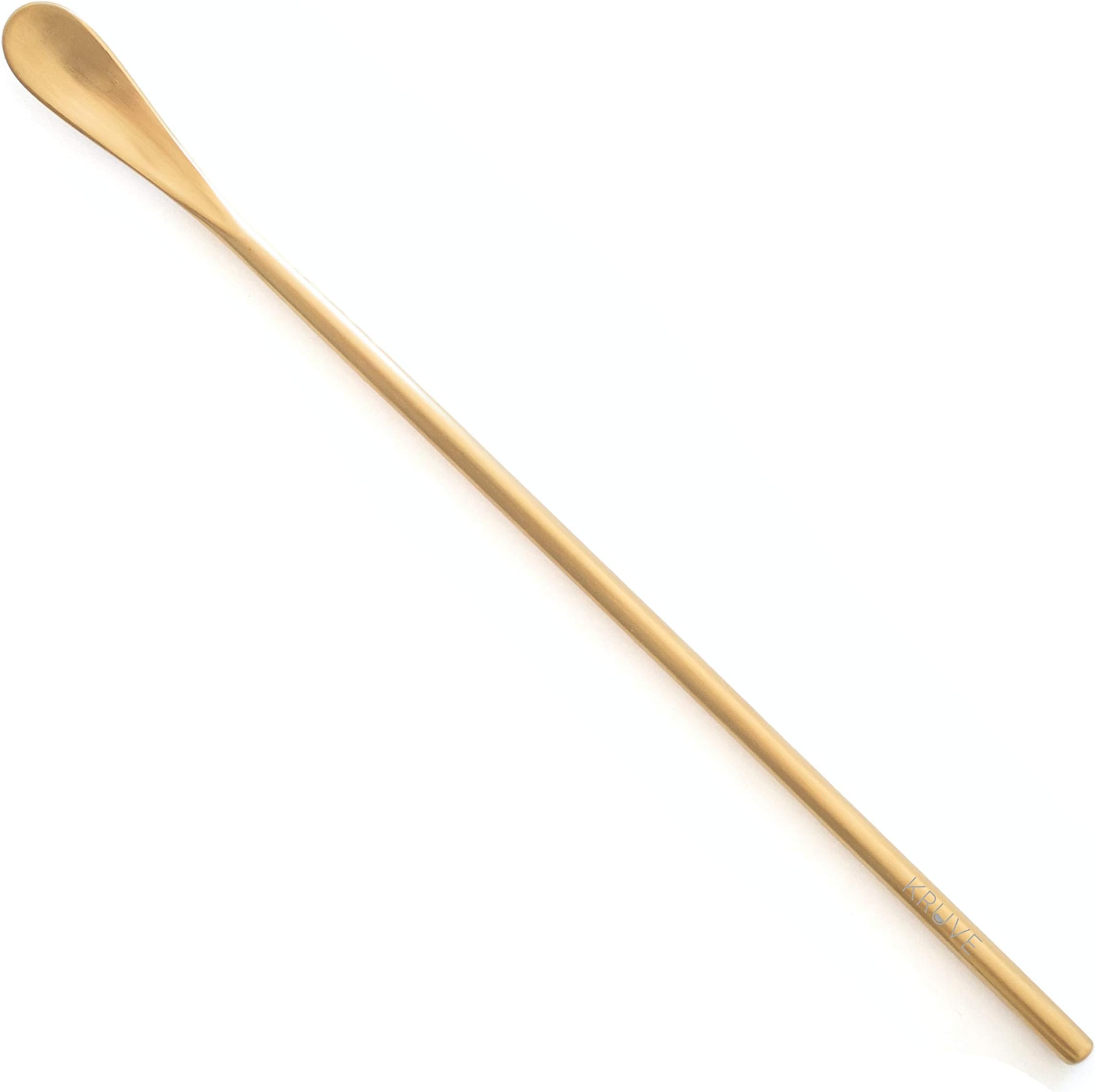 KRUVEMulti-Purpose Coffee Brew Stick, Use To Agitate Grounds During The Brew Process When Making Pour Over, French Press Or Other Brew Method, 8.5 inch Stainless Steel (Gold)