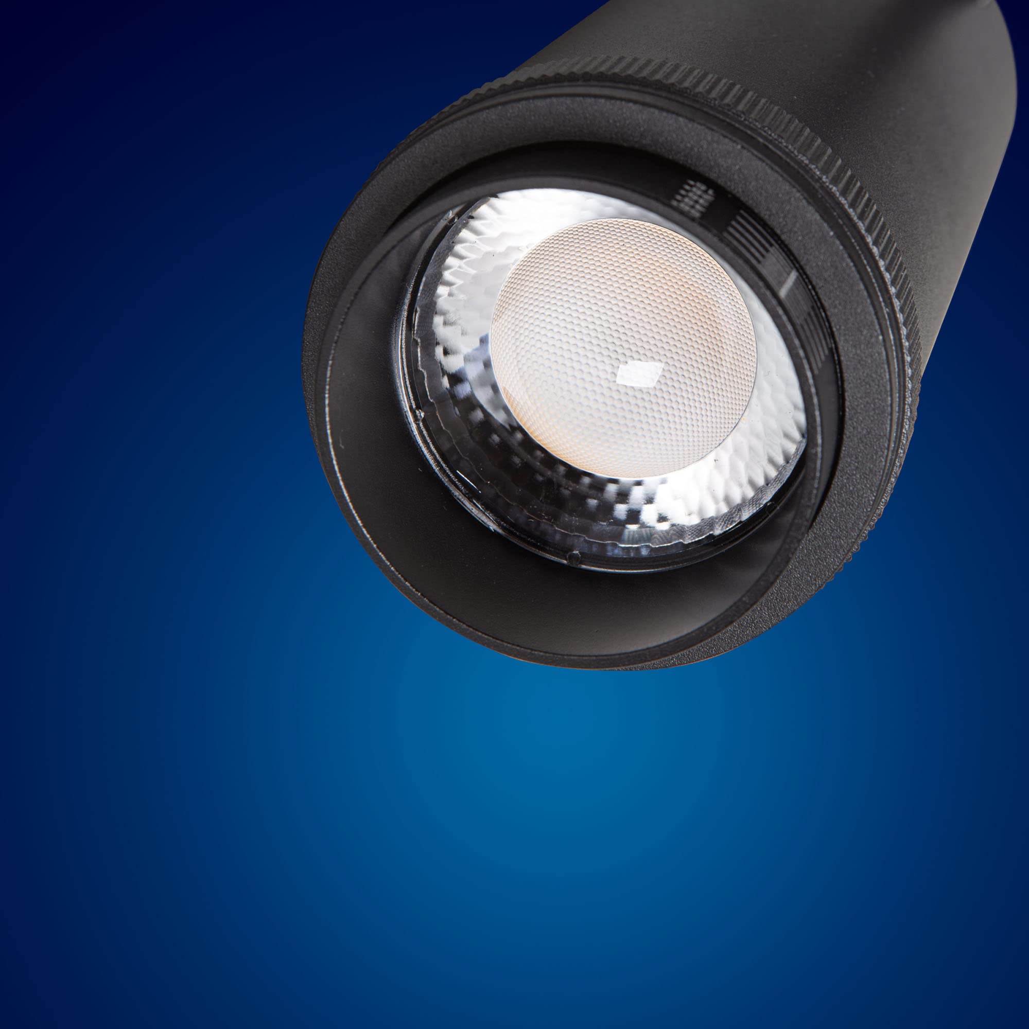 Mextronic 3-Phasen-LED-Panel für Stromschienen LED 3 Phasen Strahl ZOM (B) 20W Warmweiss für Schienensystem
