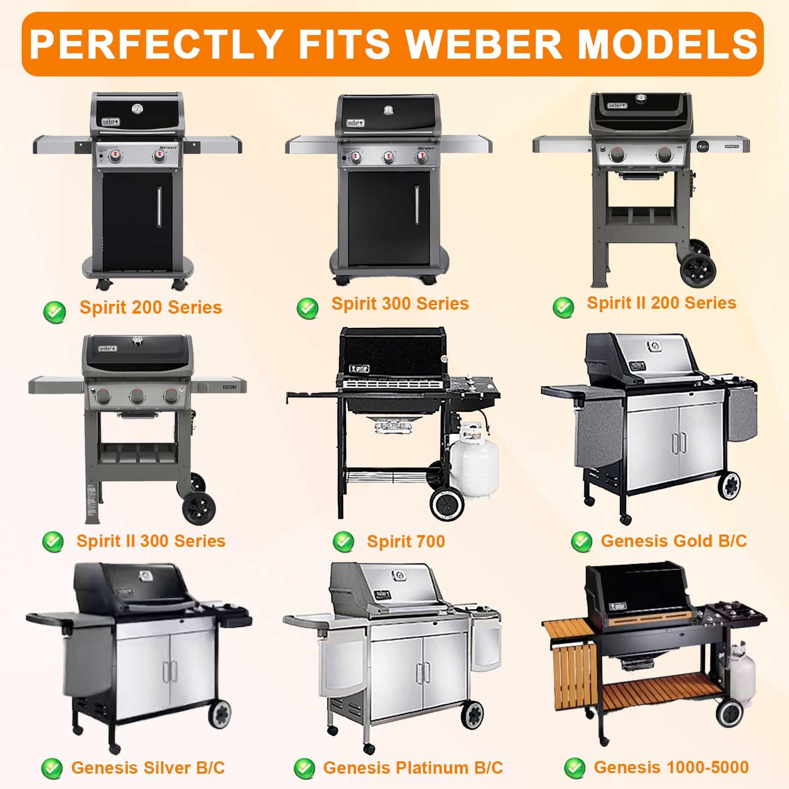 Grille De Cuisson En Fonte 7658 Pour Barbecue à Gaz Weber Spirit