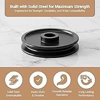 Vista 3 de Abridores de puerta de garaje 144C56 - Polea de acero sólido de 2.5 pulgadas, compatible con modelos Chamberlain, LiftMaster, Sears Craftsman