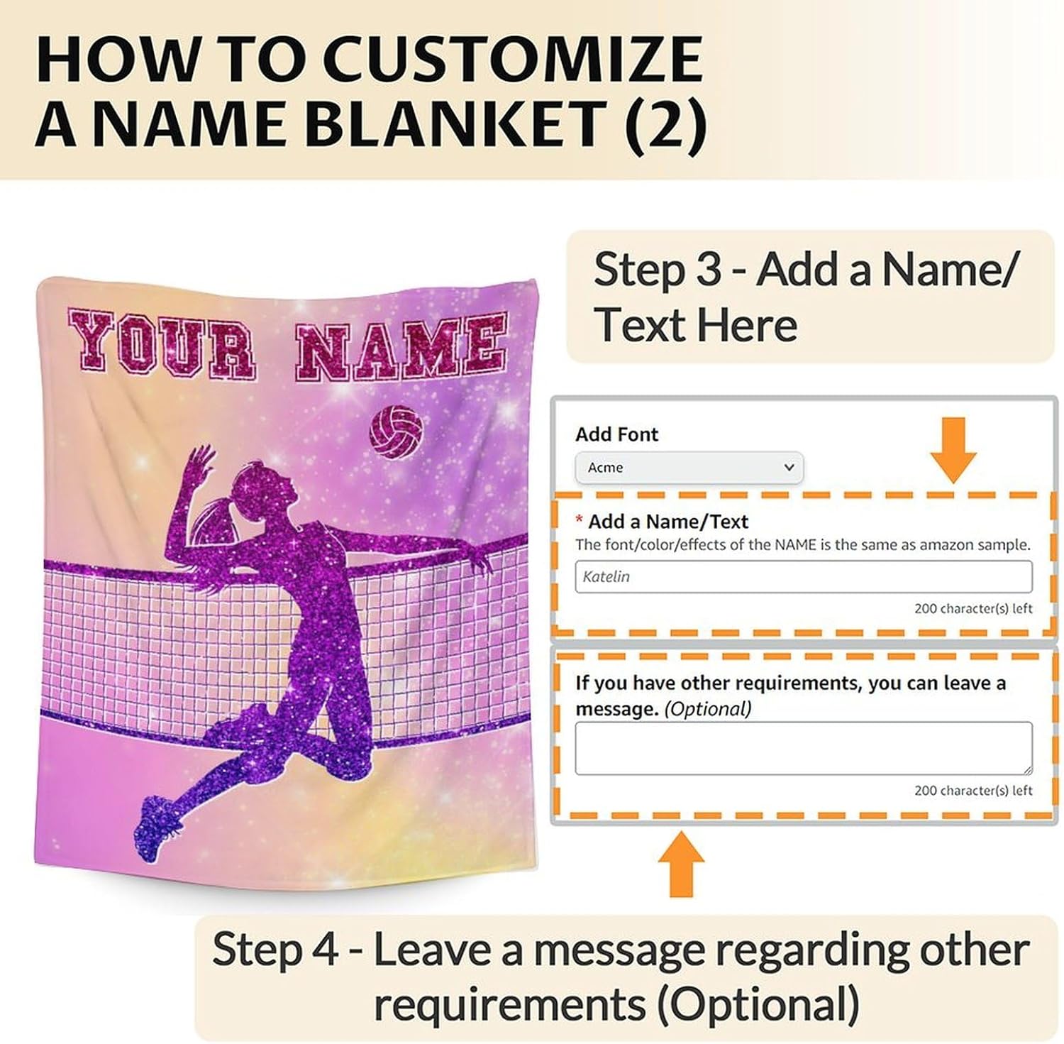 Custom Volleyball Blanket Gifts for Girls- 60x80 Inches Sport Throw Blanket for Women Kids Teens- Personalized Pink Soft Fuzzy Blankets for Couch Sofa Bed