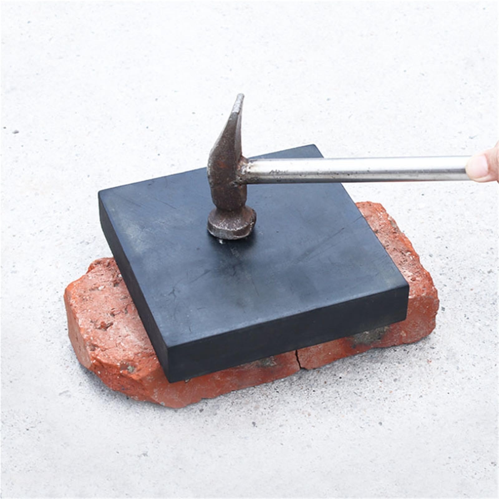 Spessore 3-100 Mm Elastico In Blocco Di Gomma Industriale Nero | Guarnizione smorzante antiscivolo Cuscinetto antiurto Resistente all'usura(150x150x30mm)