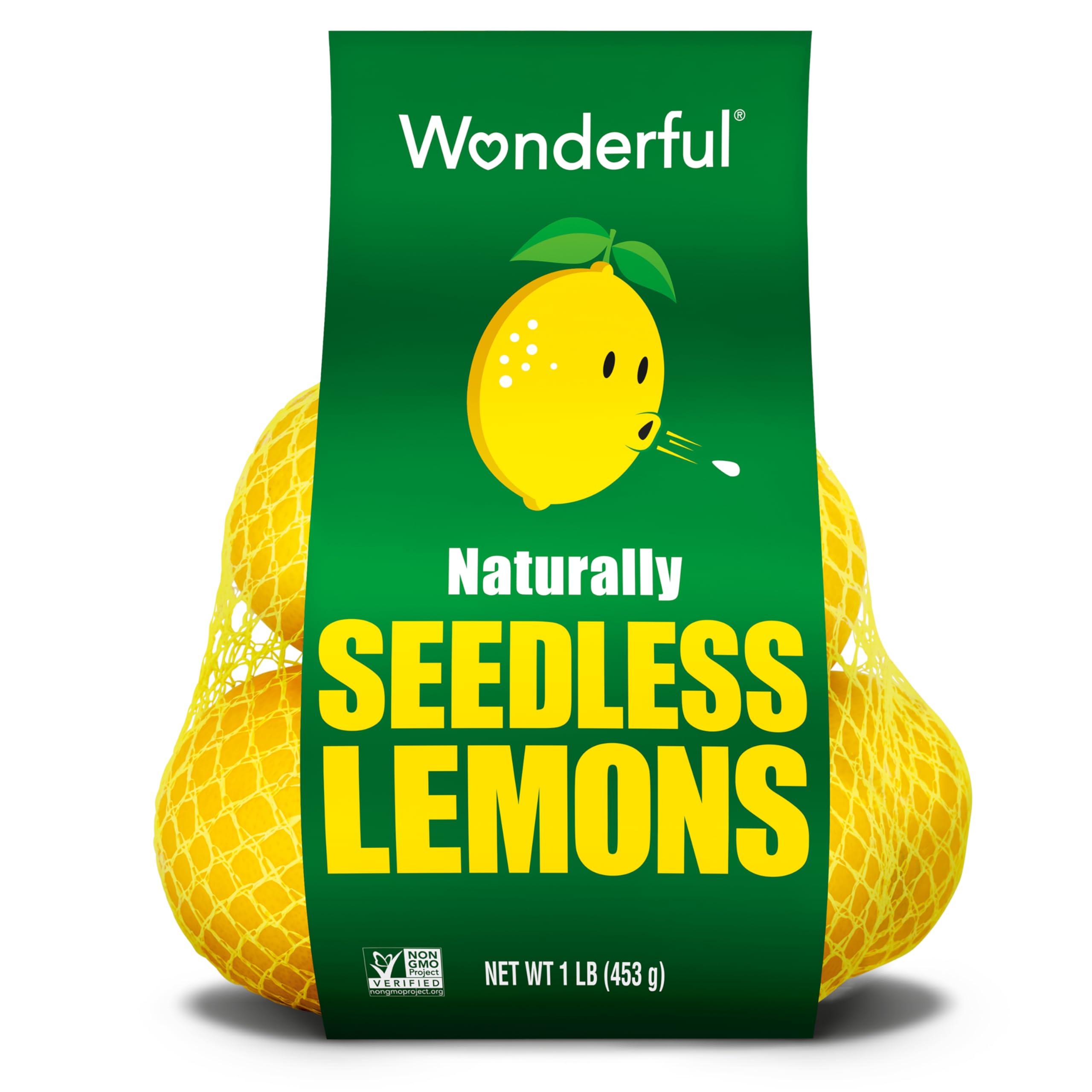 Wonderful Naturally Seedless Lemons - Healthy Food Fresh Fruit 1lb Bag