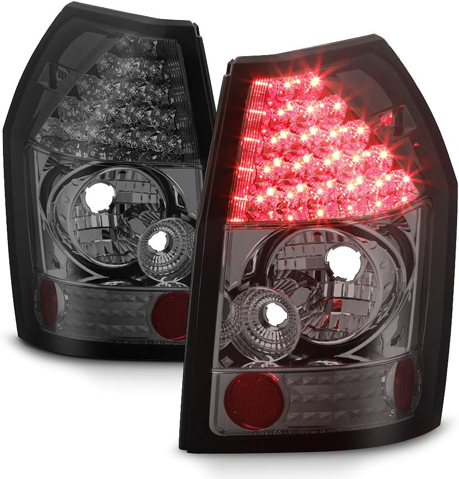 ACANII - For 2005-2008 Dodge Magnum Smoked LED Tail Lights Brake Lamps 05-08 Driver & Passenger Side