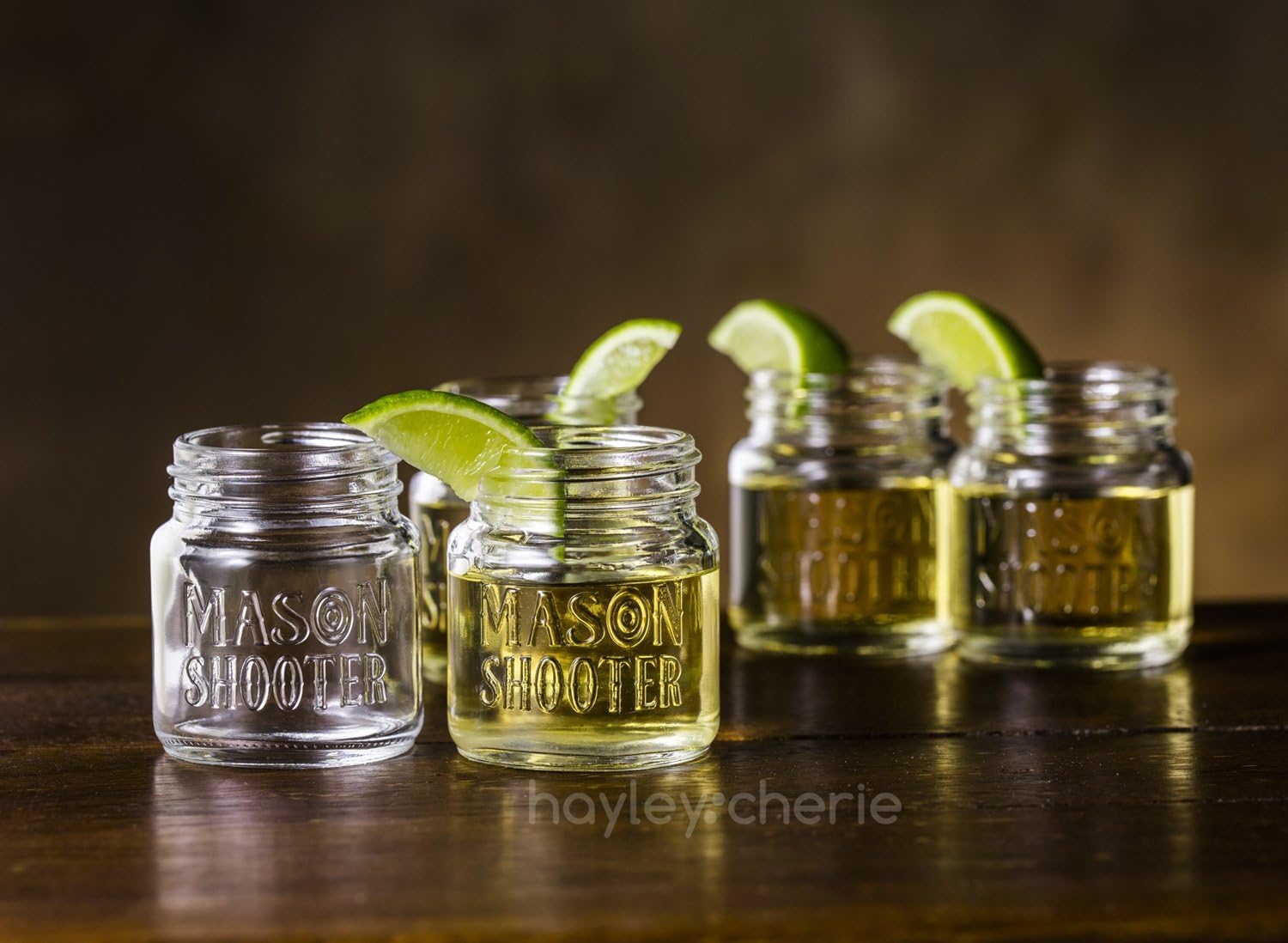 Best Deal 🛒 Hayley Cherie® - Mason Jar Shot Glasses with Lids (Set of 8) – Mini Mason Shooter Glass - 2 Ounces - For Drinks, Liquor, Favors, Desserts, Parties, Birthdays, Gifts