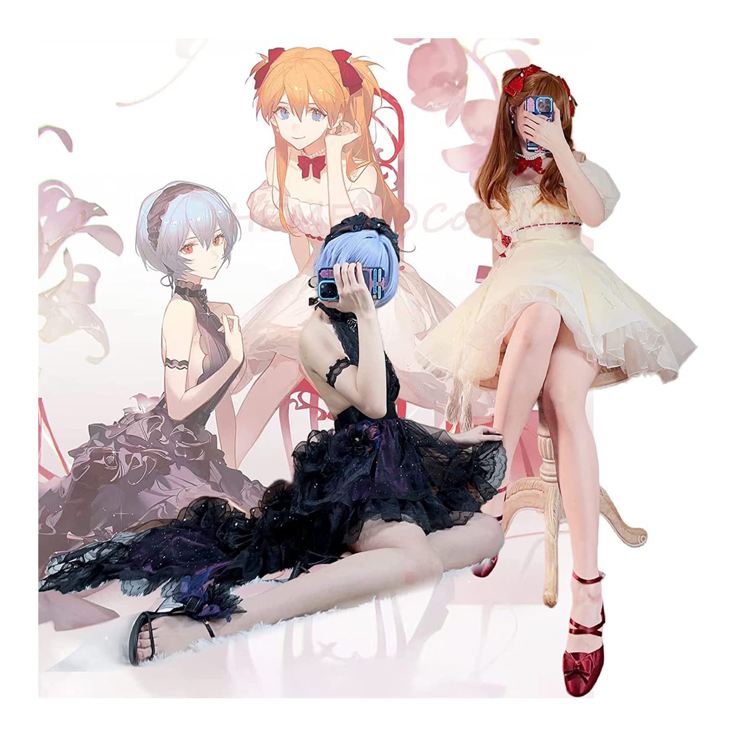 Amazon.co.jp: コスプレ衣装 新世紀エヴァンゲリオン 綾波レイ アスカ  