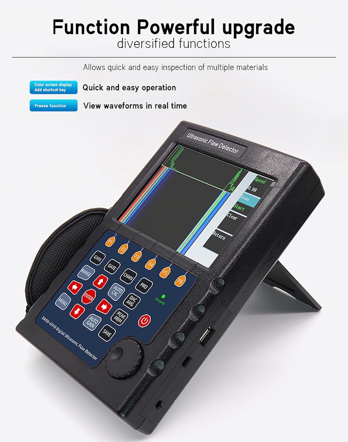Digital Ultrasonic Flaw Detector Accurate Non-Destructive Defect Detection Tool Testing for Industry Professionals