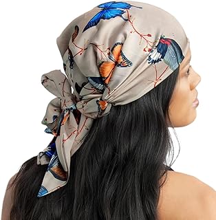 Kitsch Sleep Scarf Bonnet Cap for Women, Lightweight Head Wrap, Softer Than Silk Hair Wrap for Sleeping, Satin Bandanna Scarf