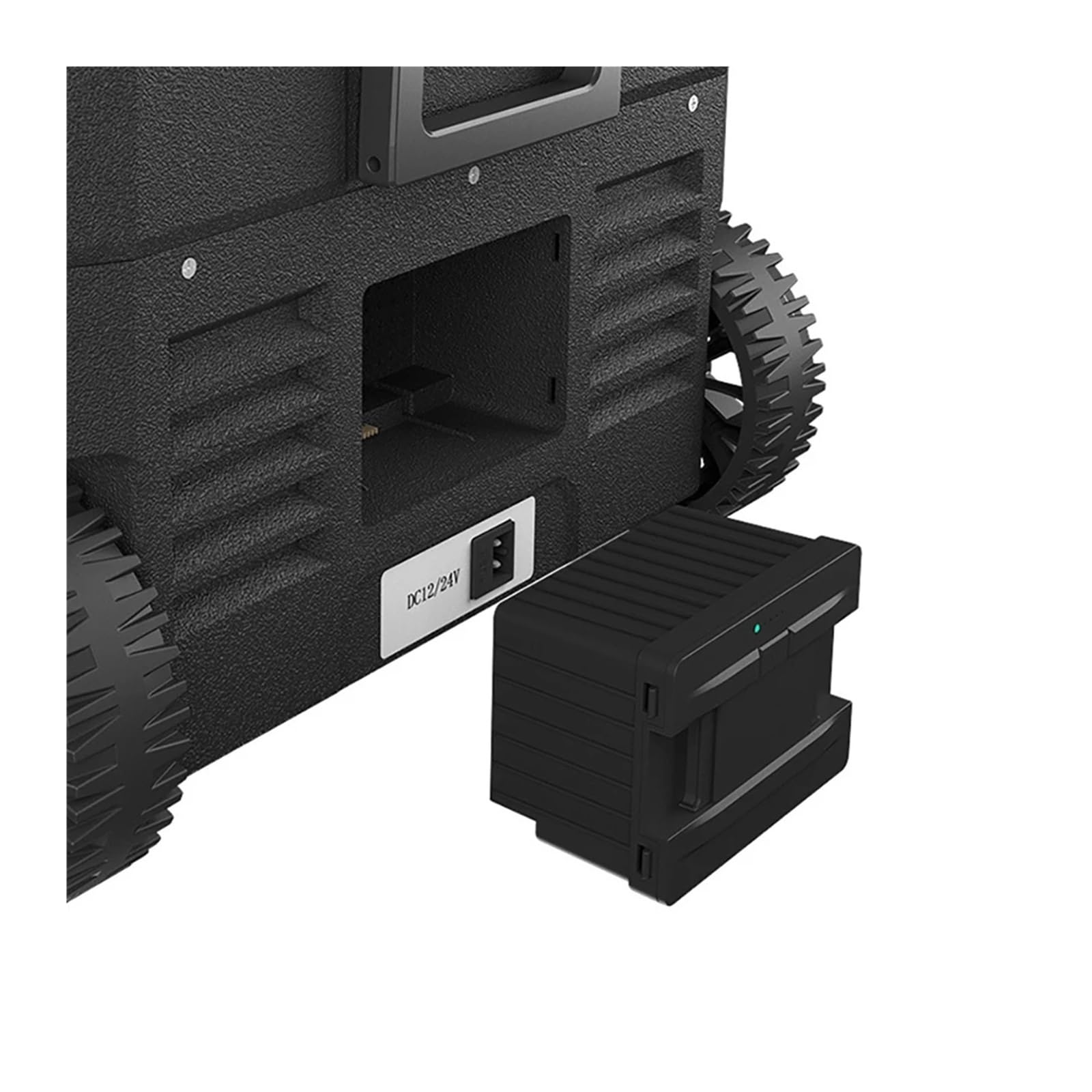 Odłączana bateria przenośna lodówka samochodowa 15600mAh, kompatybilna z serią Alpicool P18/MP8/Y15E/Y19E/TA/TAW/TW/TWW/MT/TS, do samochodu, kampera, kempingu i użytku domowego(15600mAh Black)