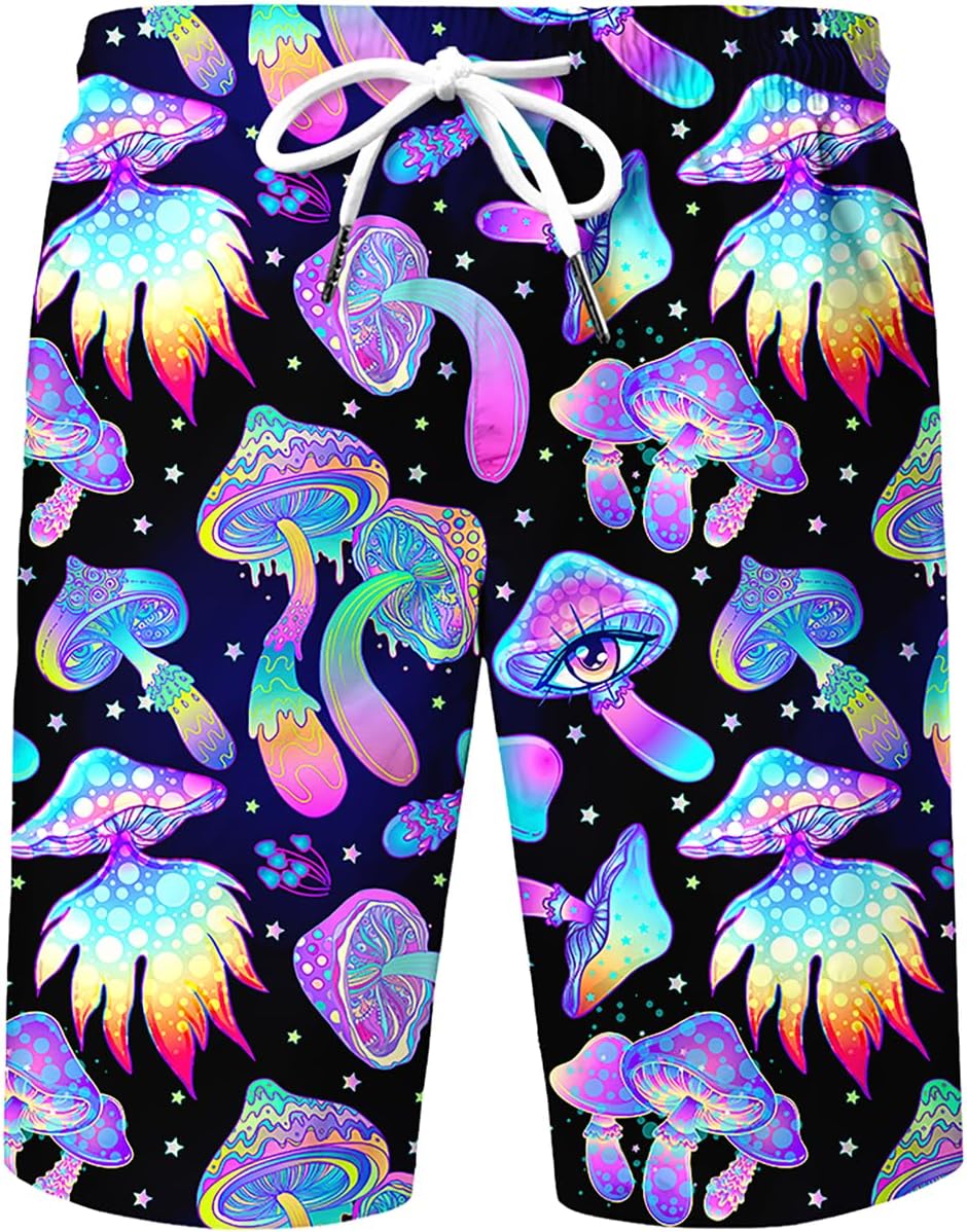 Men's 2 Piece Tracksuit funny hawaiian shirts for men Button Down Shirt Shorts rave Outfits With Bucket Hats - Image 4