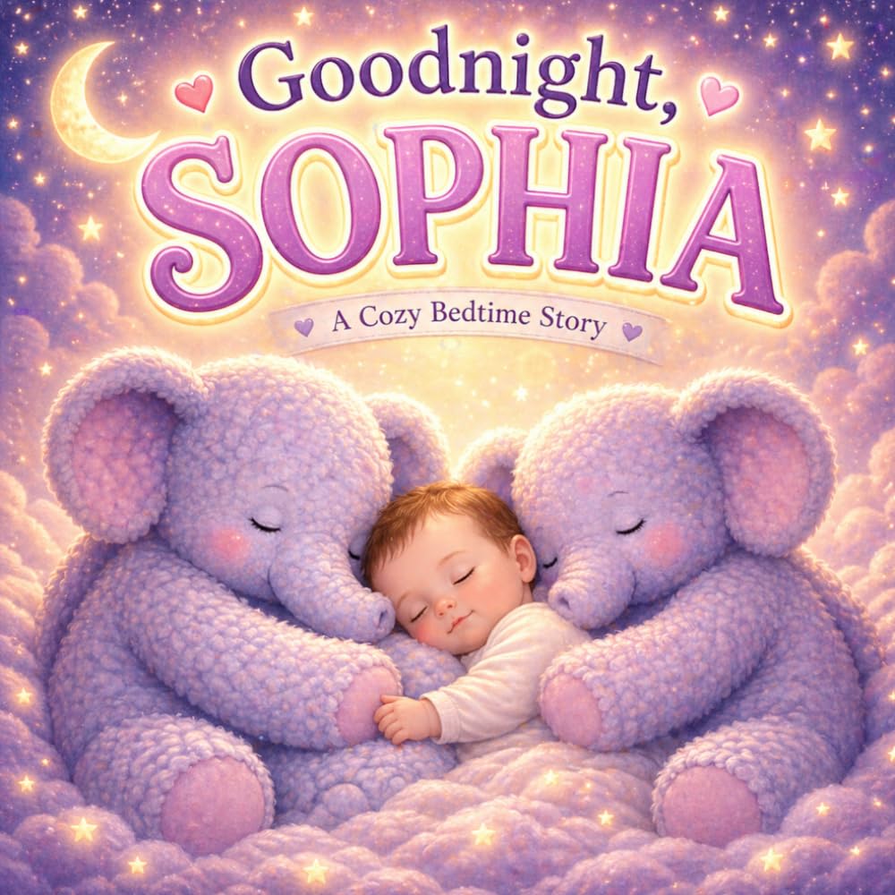 Goodnight, Sophia: A Personalized Bedtime Story for a Baby Girl (Three Hearts Personalized Book Series (SOPHIA))