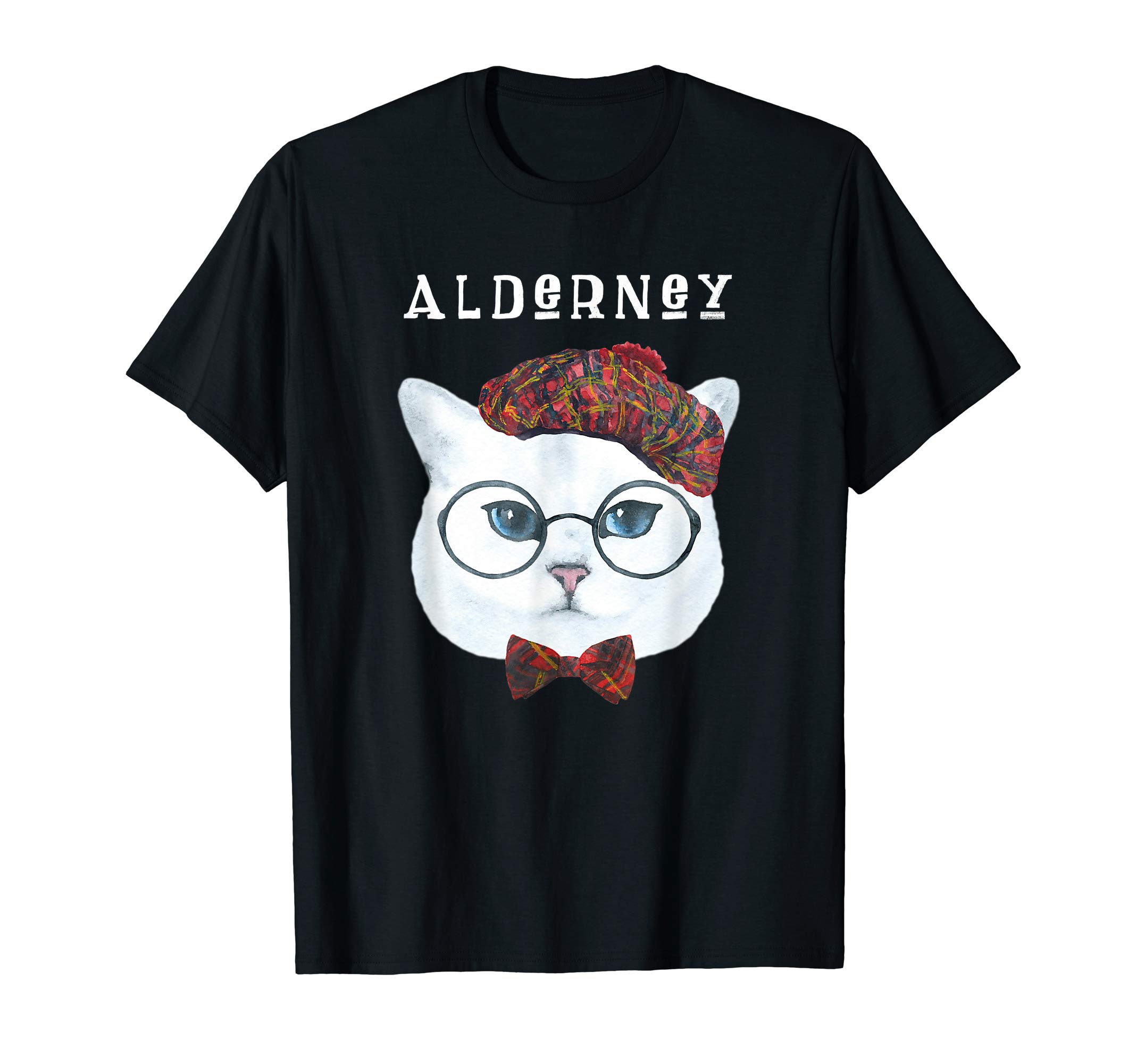 CaxAlderney Island Cat Lover Cotton T-Shirt
