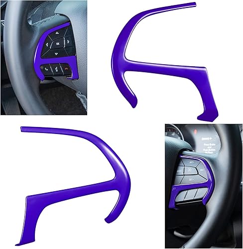 Miniatura 3 de Bonbo Kit de decoración de accesorios interiores para cubierta de volante para Dodge Challenger Charger 2015-2021, para Dodge Durango 2014-2021 3