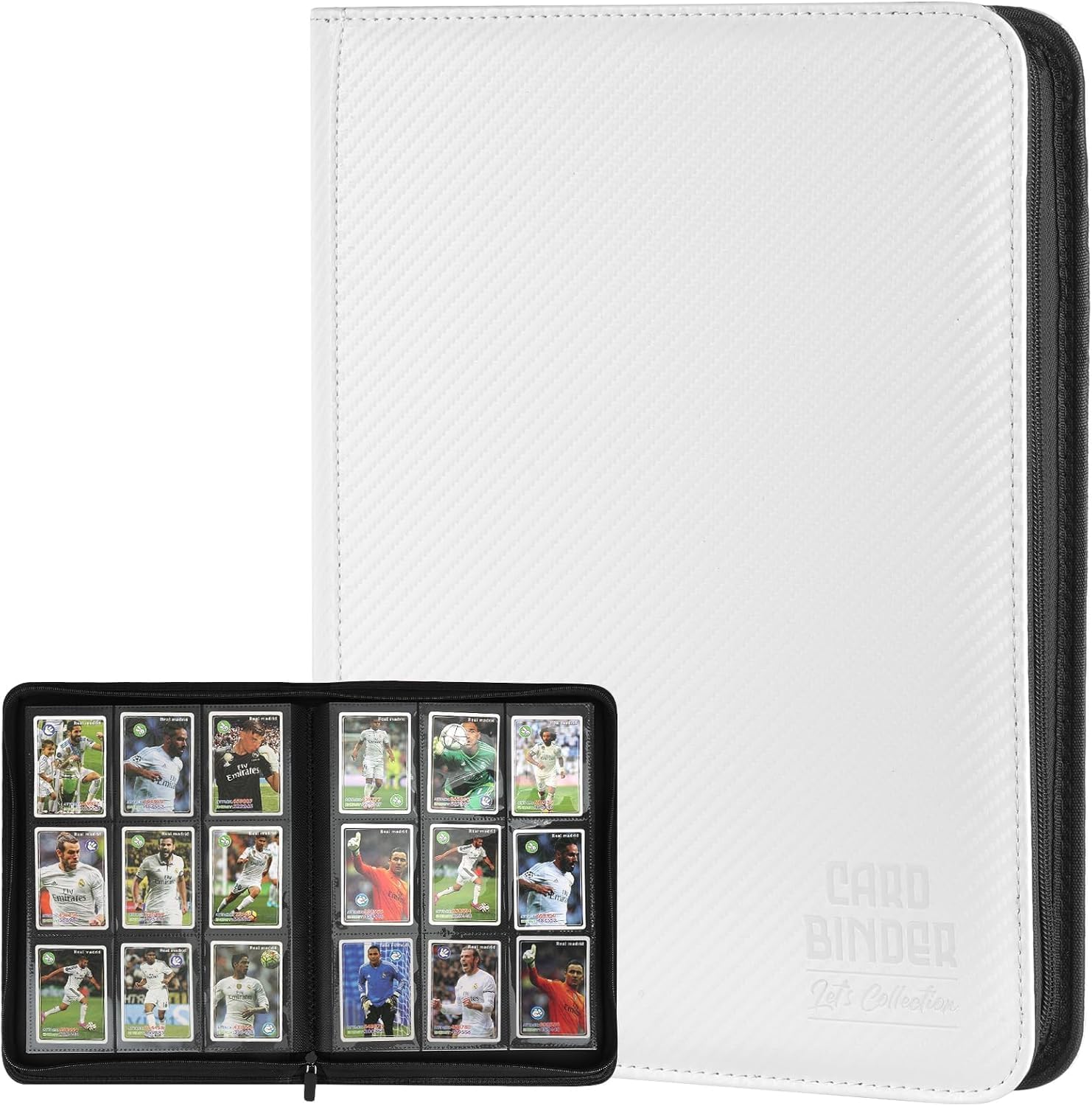 Trading Card Binder, Premium 9 Pocket Double Sided 540 Pocket PU Card Collection Binder, Collectible Trading Card Albums for MTG, TCG, Sport Card, Game Cards (5 PACK)