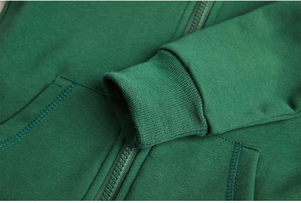 Spring&Gege Youth Solid Fleece Hoodies Soft Full Zip Hooded Sweatshirts for Children (3-12 Years) - Image 4