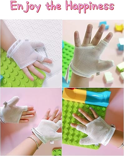 Miniatura 2 de 4 piezas de tope de succión de pulgar para niños, parada de bebé, protector de pulgar para succión de pulgar (XM)