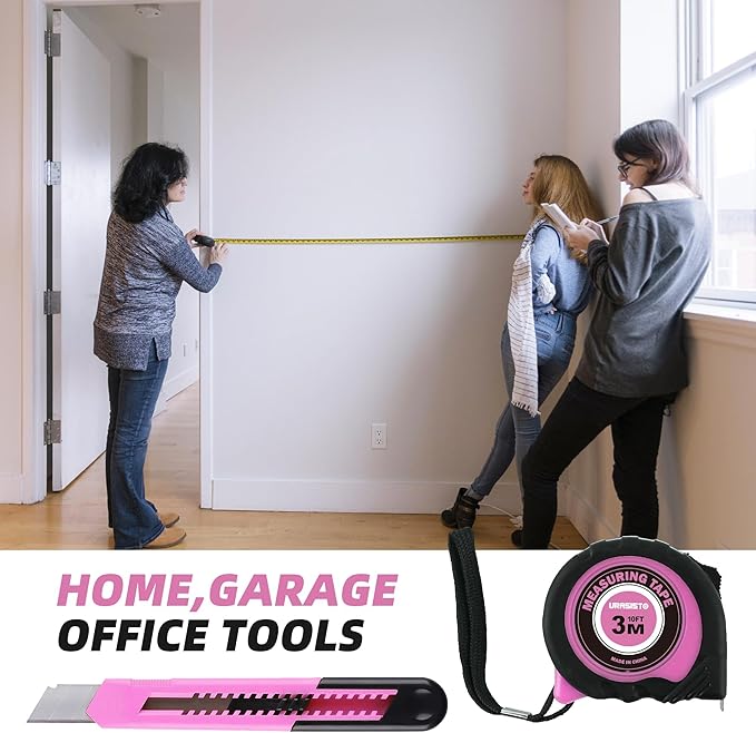 Kit de Herramientas Manuales URASISTO 40 Piezas con Estuche Rosa miniatura 8