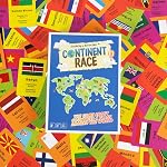 Continent Race Geography Jeu de conseil éducatif pour les enfants, les Tweens, la famille, les amis, les enseignants et les classes - Découvrez les drapeaux & Pays du monde