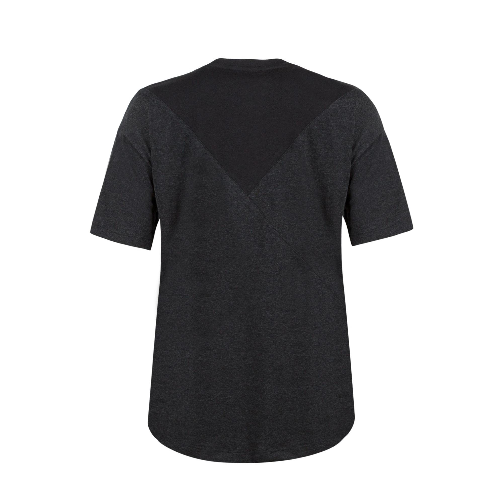 Le Coq Sportif - Sport Tee Loose N°1 W - T-Shirt Oversize Femme - Manches Courtes Coton Polyester Élasthanne - Coupe Ample Jersey Doux Respirant - Taille S - Black