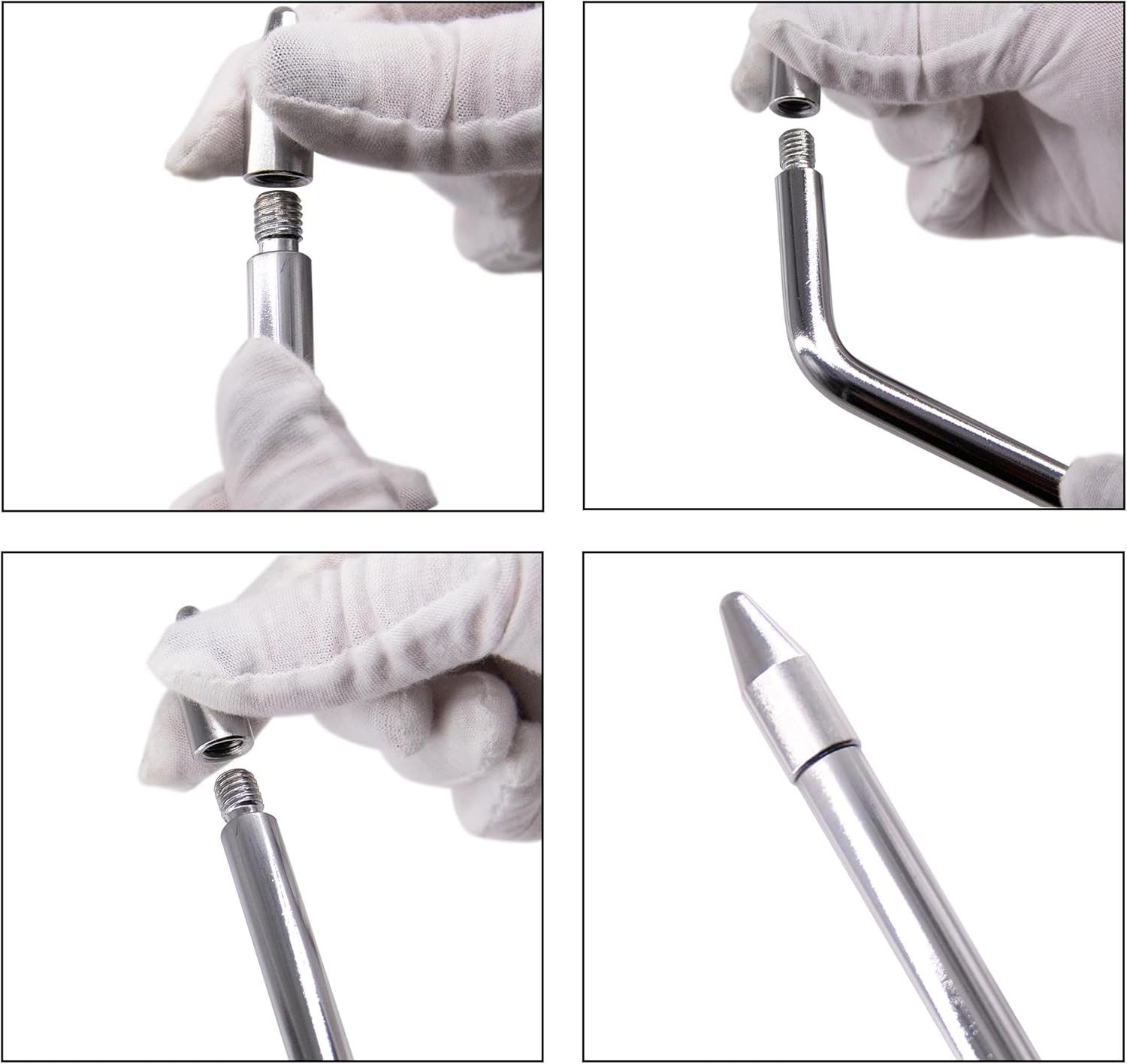 Dent Repair Tools 6 Pieces of Dent Removal Rods with Awl Head Paintless Dent Removal Kit Car Auto Body Dent Removal of Hail Dents and Door Ding (6 PCS Rod 21 PCS Pen)