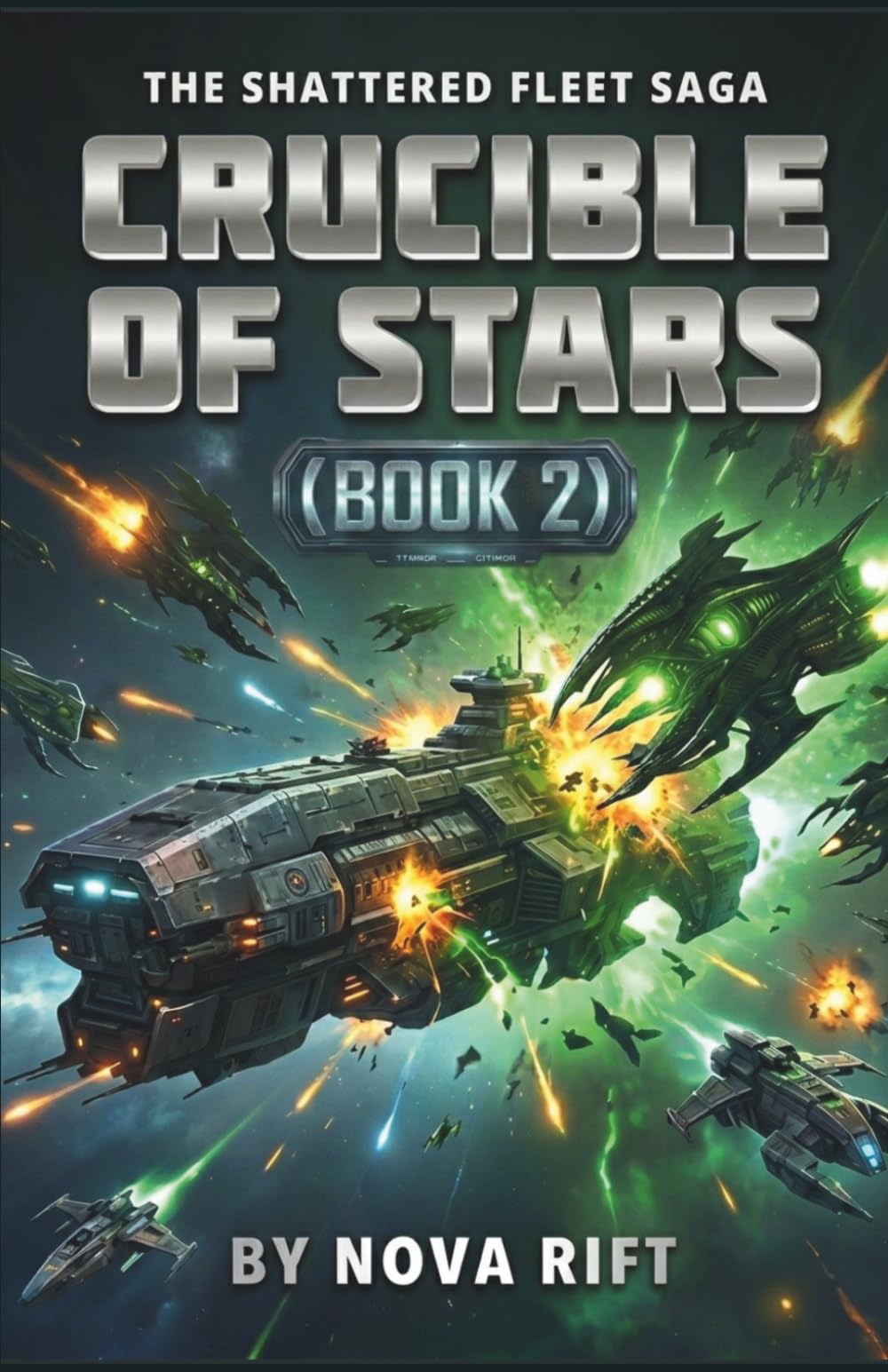 CRUCIBLE OF STARS: A Space Fleet Combat Thriller (THE SHATTERED FLEET SAGA)