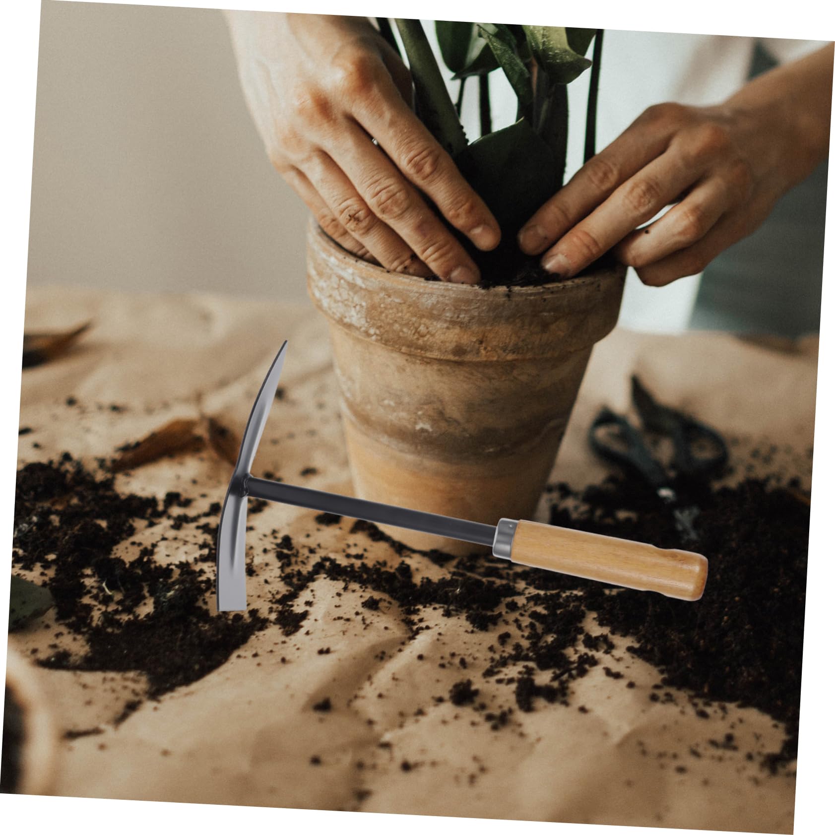 CIYODO Garden Trowel Hand Trowel Small Shovel Ergonomic Handle Multi-Functional Soil Scoop for Planting Weeding Digging Transplanting