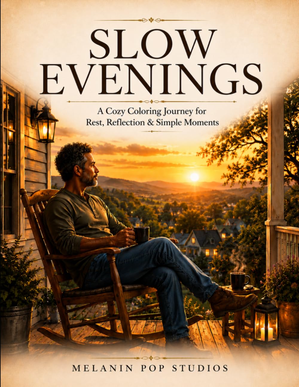 Slow Evenings: A Cozy Coloring Book of Rest, Reflection, and Comfort (Cozy Living Collection)