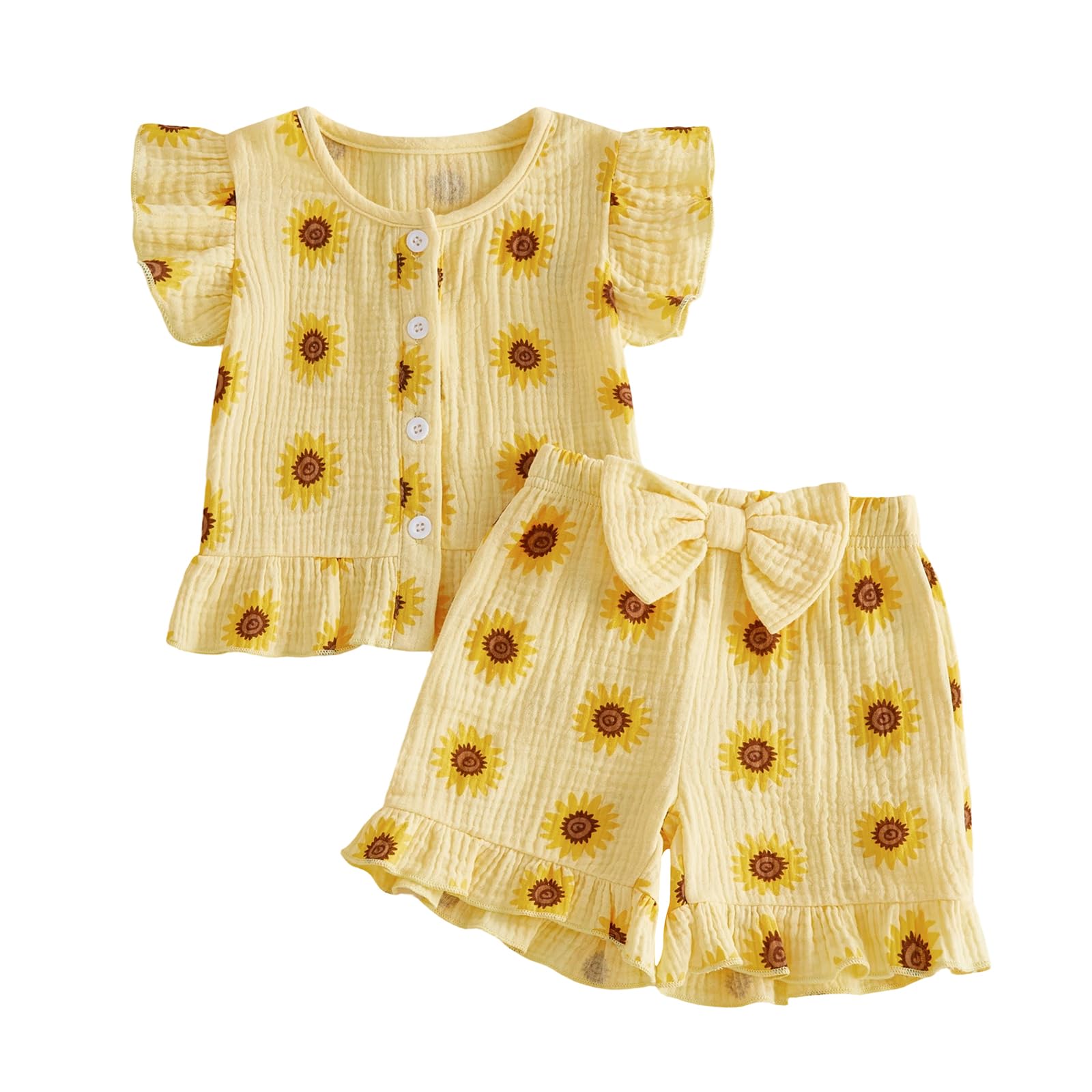 Toddler Baby Girl Summer Clothes Infant Girl Plaid Outfit Strawberry Ruffle Gingham Shirts Dress Tank Top Shorts Set — view 9