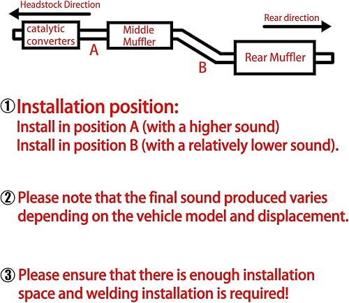 Miniatura 3 de Peastorm Recorte de escape eléctrico de 2.5 pulgadas con kit de válvula de escape de silenciador de codo (1 control remoto inalámbrico, 1 válvula)