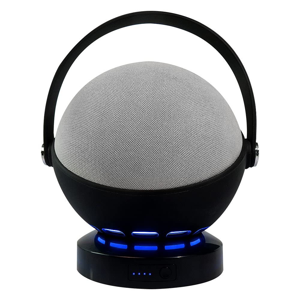 Liboer Battery Base for Ech0 4th gen Speaker Portable Charger with Handy Case 7800mAh Battery Case Stable Battery Stand (Ech0 4th Gen Speaker Sold Separately) (Black)…