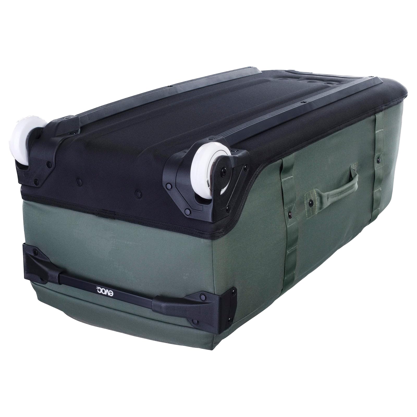 EVOC WORLD TRAVELLER 125 l walizka podróżna na kółkach, torba podróżna (stabilną konstrukcją dna z EVA, wyjątkowo lekka walizka na kółkach), ciemnooliwkowa