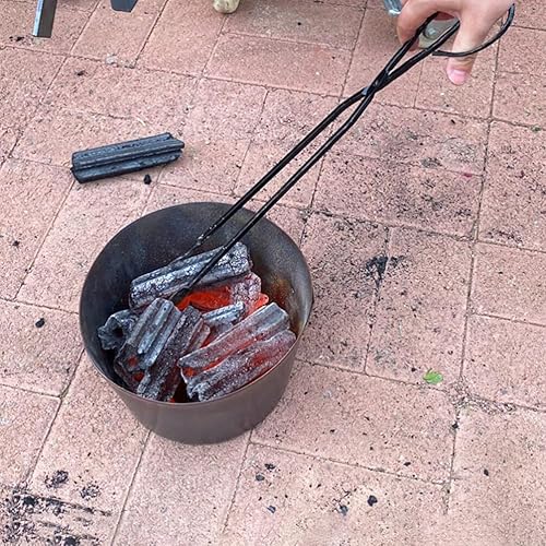 Miniatura 2 de Herramientas para chimenea, pinzas de leña, herramientas resistentes para hogueras, agarrador de troncos de 23.22 pulgadas de largo, pinzas de