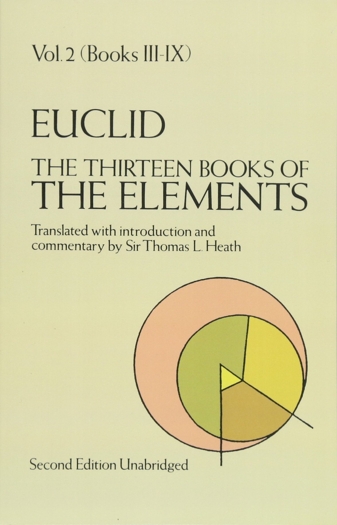 Dover The Thirteen Books of the Elements, Vol. 2