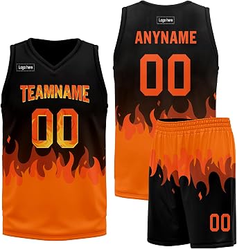 Custom Basketball Jersey Shirts Shorts Breathable Lightweight Sports Uniform Personalized Sleeveless Teamwear for Practice