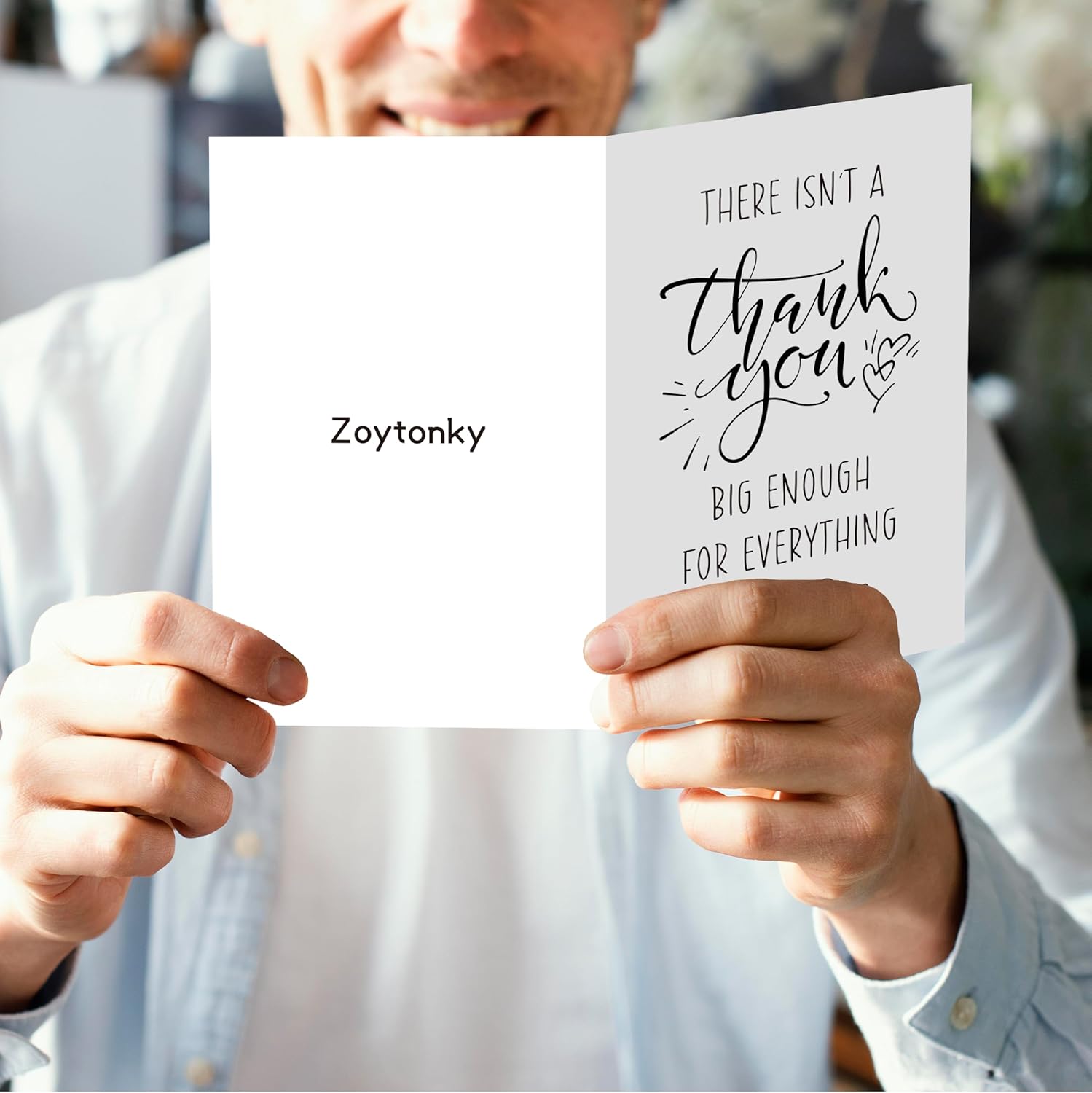 Funny Thank You Card, Appreciation Card for Men Women, Thank You Gift for Leader Colleague Friends, There Isn't A Thank You Big Enough For Everything You Did - Image 6